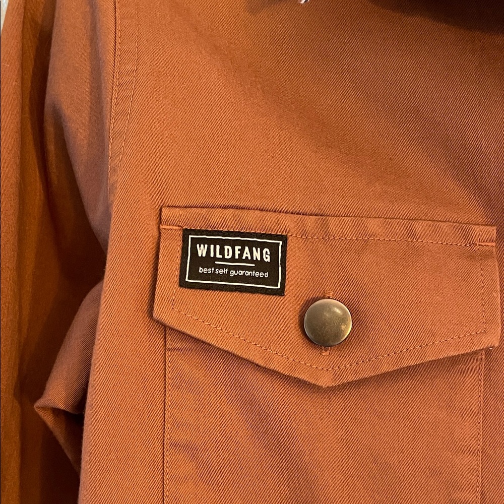 Wildfang Utility Cotton Button-Up Shirt Jacket - Picture 3 of 7